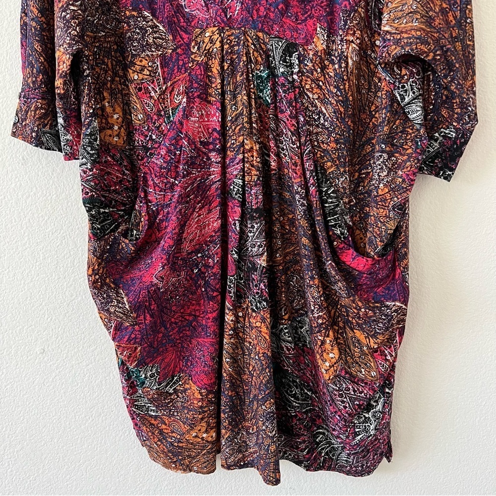 Anthropologie Edme & Esyllte Chromatique Abstract Shift Dress Boho Large - Picture 9 of 16